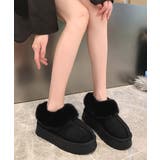 厚底ムートブーツ もこもこショートブーツ | SUNSHINE CLOSET | 詳細画像2 