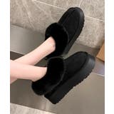 厚底ムートブーツ もこもこショートブーツ | SUNSHINE CLOSET | 詳細画像3 