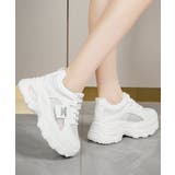 美脚メッシュスポーツシューズ 軽量可愛い韓国風ダッドスニーカー ランニングシュー… | SUNSHINE CLOSET | 詳細画像4