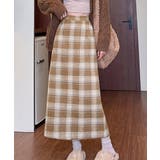 レトロウールライクスカート レディース ハイウエストAラインスカート | SUNSHINE CLOSET | 詳細画像1 