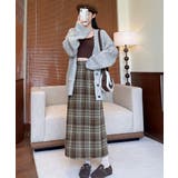 チェック柄タイトスカート バックスリット | SUNSHINE CLOSET | 詳細画像9 