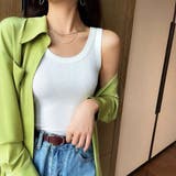 リブ タンクトップ レディース 無地 | ANGELCLOSET | 詳細画像1