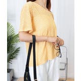 ボーダー柄Tシャツ Vネックカットソー夏 | ANGELCLOSET | 詳細画像23