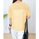 ボーダー柄Tシャツ Vネックカットソー夏 | ANGELCLOSET | 詳細画像25