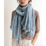 レディースレース裾ショール 軽薄透け感 大きめシアースカーフUV対策冷房対策 | SUNSHINE CLOSET | 詳細画像12 