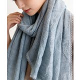 レディースレース裾ショール 軽薄透け感 大きめシアースカーフUV対策冷房対策 | SUNSHINE CLOSET | 詳細画像13 