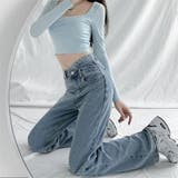 ストレートデニム ウエストレイヤード風 | SUNSHINE CLOSET | 詳細画像12 