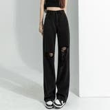 カットダメージ デニムパンツ ストリート | SUNSHINE CLOSET | 詳細画像1 