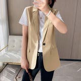 テーラードベスト ジレ レディース 韓国 | SUNSHINE CLOSET | 詳細画像4