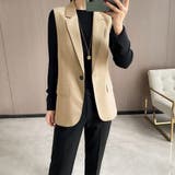 テーラードベスト ジレ レディース 韓国 | SUNSHINE CLOSET | 詳細画像5
