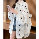ドット柄カーディガン シースルートップス | SUNSHINE CLOSET | 詳細画像1 