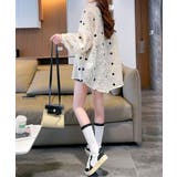 ドット柄カーディガン シースルートップス | SUNSHINE CLOSET | 詳細画像13 