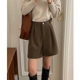 タックショートパンツウール風ワイドパンツ | SUNSHINE CLOSET | 詳細画像12 