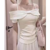 ビッグリボンオフショルカットソー 韓国風 きれいめトップス | SUNSHINE CLOSET | 詳細画像7