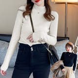 秋冬 ニットトップス レディースきれいめ | ANGELCLOSET | 詳細画像7
