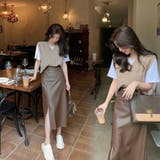 フェイクレザースカート タイトスカート 春 | ANGELCLOSET | 詳細画像5