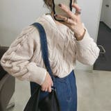 韓国風 ケーブル編み ニット レディース | SUNSHINE CLOSET | 詳細画像13