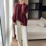 韓国風 ケーブル編み ニット レディース | SUNSHINE CLOSET | 詳細画像17