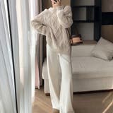 韓国風 ケーブル編み ニット レディース | SUNSHINE CLOSET | 詳細画像5