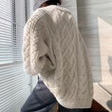 韓国風 ケーブル編み ニット レディース | SUNSHINE CLOSET | 詳細画像6