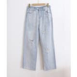 ダメージデニムパンツハイウエストジーパン | SUNSHINE CLOSET | 詳細画像16 