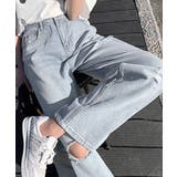 ダメージデニムパンツハイウエストジーパン | SUNSHINE CLOSET | 詳細画像5 