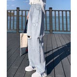 ダメージデニムパンツハイウエストジーパン | SUNSHINE CLOSET | 詳細画像8 