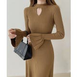 キーホールネックリブニットワンピース秋冬 | SUNSHINE CLOSET | 詳細画像1 