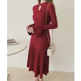 キーホールネックリブニットワンピース秋冬 | SUNSHINE CLOSET | 詳細画像13 