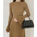 キーホールネックリブニットワンピース秋冬 | SUNSHINE CLOSET | 詳細画像4 