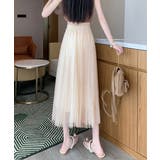 チュールスカートレディースロングスカート | SUNSHINE CLOSET | 詳細画像6 