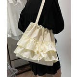 ティアードフリルトートバッグ キャンバス | SUNSHINE CLOSET | 詳細画像1 