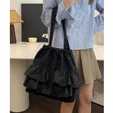 ティアードフリルトートバッグ キャンバス | SUNSHINE CLOSET | 詳細画像4 