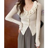 フリルニットトップス オフショルダー秋服 | SUNSHINE CLOSET | 詳細画像10 