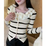 フリルニットトップス オフショルダー秋服 | SUNSHINE CLOSET | 詳細画像17 