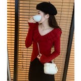 フリルニットトップス オフショルダー秋服 | SUNSHINE CLOSET | 詳細画像22 