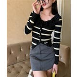 フリルニットトップス オフショルダー秋服 | SUNSHINE CLOSET | 詳細画像6 