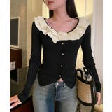 フリルニットトップス オフショルダー秋服 | SUNSHINE CLOSET | 詳細画像7 