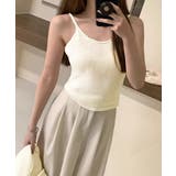 Uネックニットキャミ 透かし編みカーディガン 薄手ニットアンサンブル | SUNSHINE CLOSET | 詳細画像10 