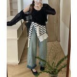 Uネックニットキャミ 透かし編みカーディガン 薄手ニットアンサンブル | SUNSHINE CLOSET | 詳細画像4 