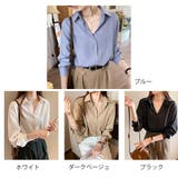 シャツブラウス 襟付き 長袖 レディース | ANGELCLOSET | 詳細画像2