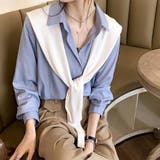 シャツブラウス 襟付き 長袖 レディース | ANGELCLOSET | 詳細画像8