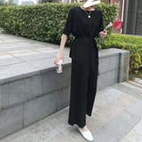 ブラック | ニットセットアップ 冷感タッチレディース | SUNSHINE CLOSET