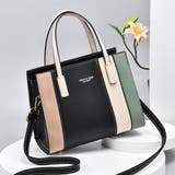 ブラック | ショルダーバッグ 配色 レディース斜め掛け | SUNSHINE CLOSET