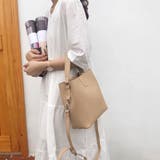 ベージュ | ショルダーバッグ 2wayバケットバッグ | ANGELCLOSET