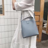 スモーキーブルー | ショルダーバッグ 2wayバケットバッグ | ANGELCLOSET
