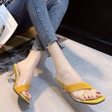 イエロー | クリアサンダル スクエアトゥ ミュール | SUNSHINE CLOSET