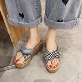 チドリ柄 | 厚底サンダル ウエッジソール 風 | SUNSHINE CLOSET