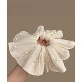 パール付きシュシュ 上品プリーツヘアゴム | SUNSHINE CLOSET | 詳細画像19 