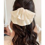 パール付きシュシュ 上品プリーツヘアゴム | SUNSHINE CLOSET | 詳細画像9 